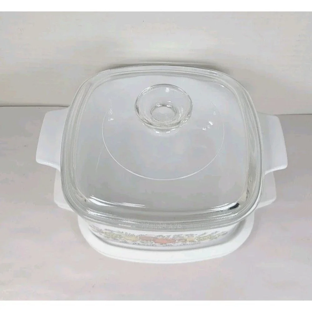 Corning Ware Spice Of Life Le Persil La Sauge Casserole w/lids A-1 1/2-B 1.5 Qt